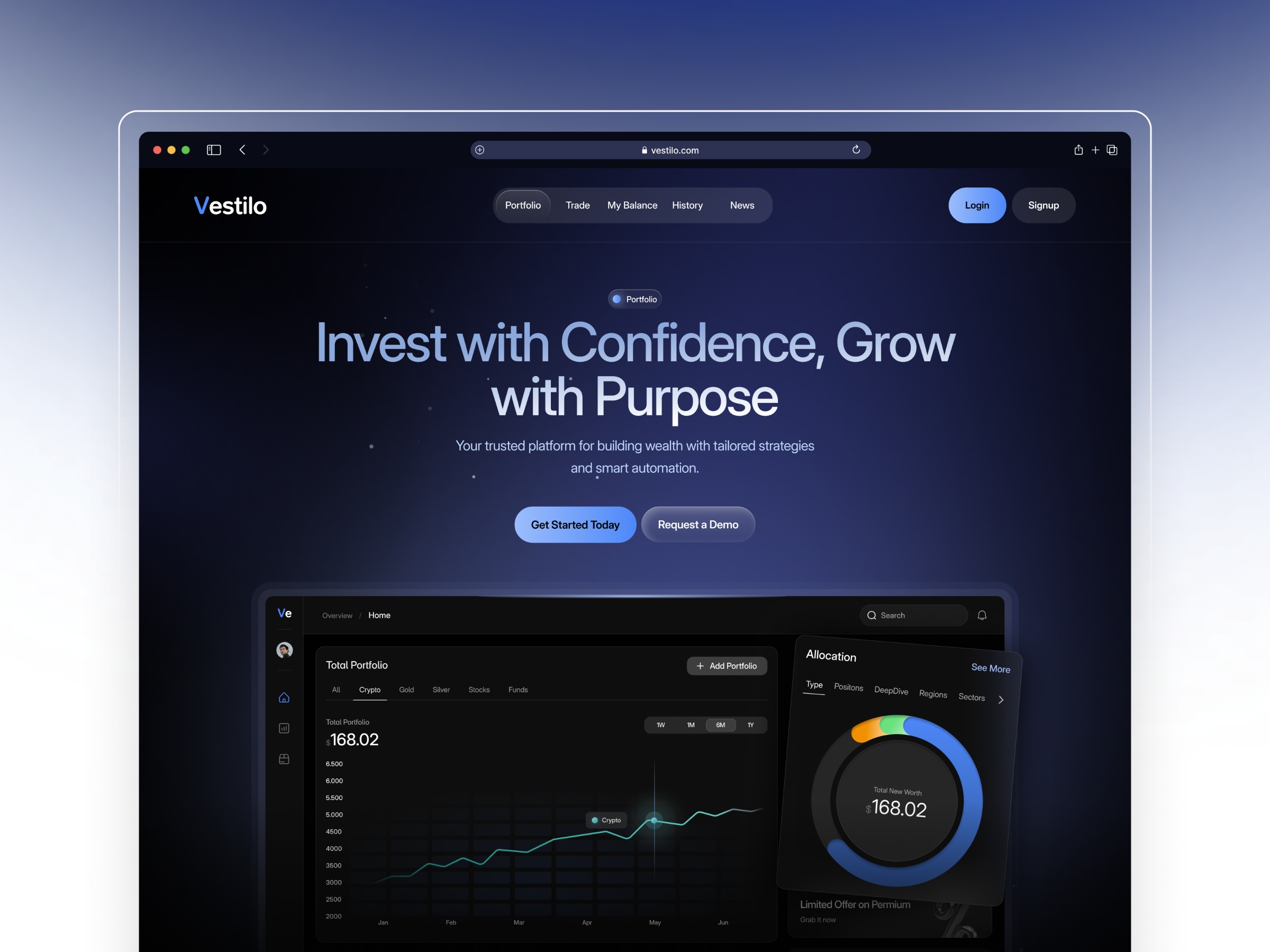 Fintech Investment website Image 0