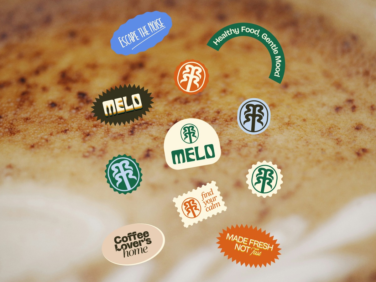 Melo - Modern Retro Coffee Shop Branding with Earthy Aesthetic Image 1