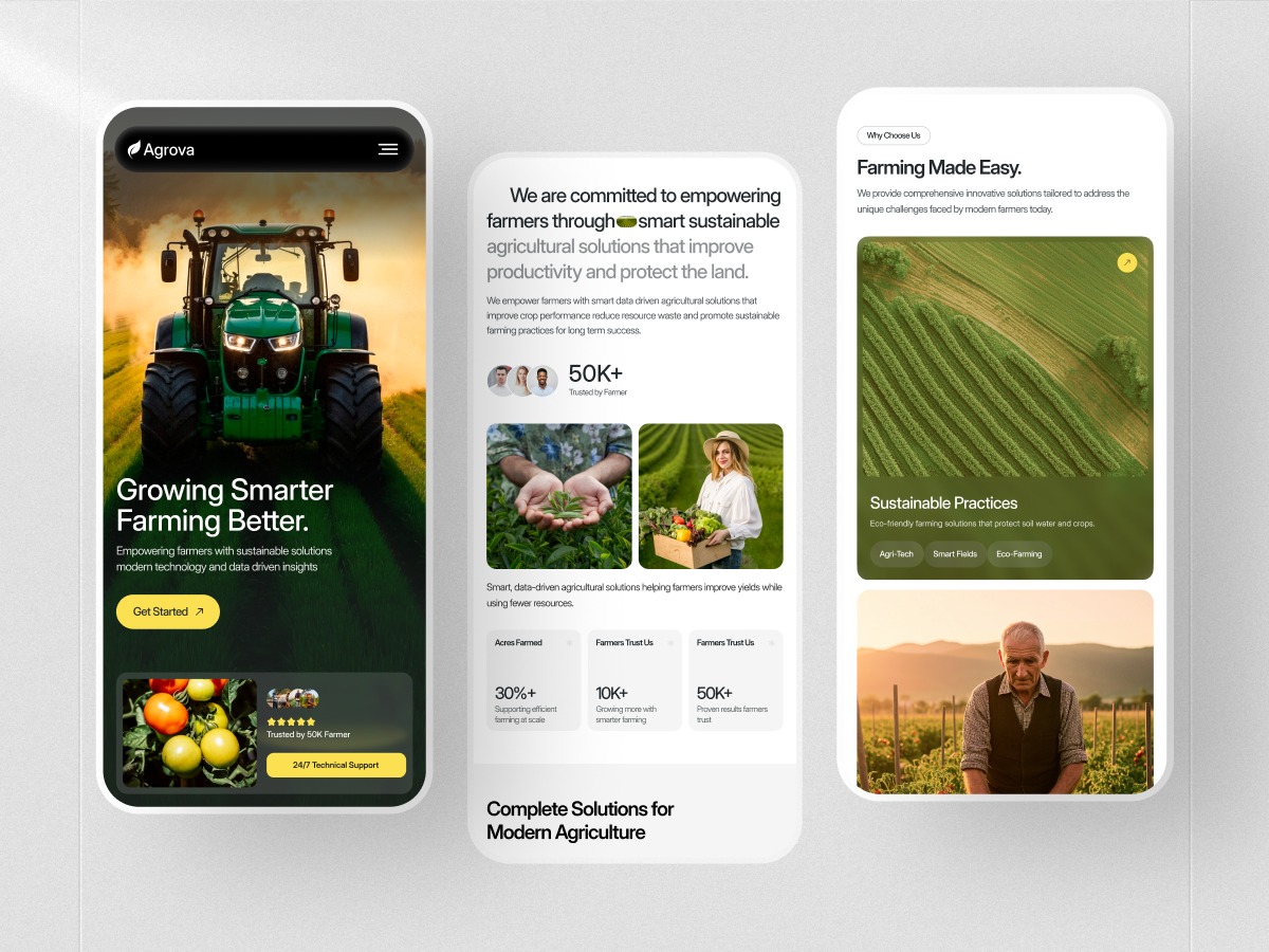 Agrova - Responsive Farm Management Mobile App Image 0