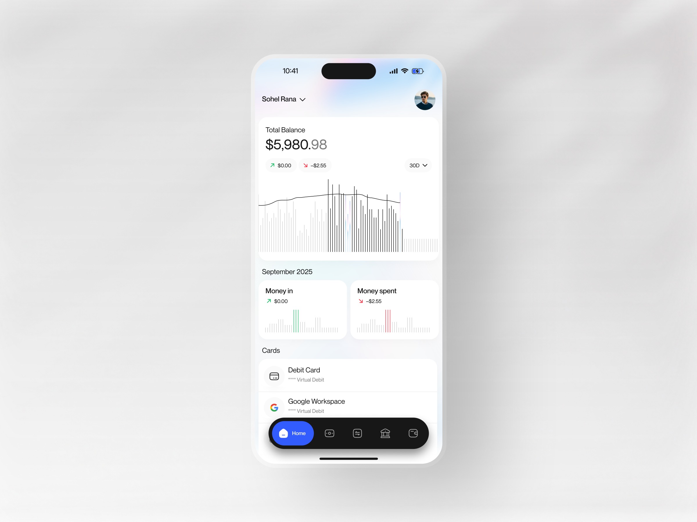 Track - Modern Fintech Mobile App UI Image 0
