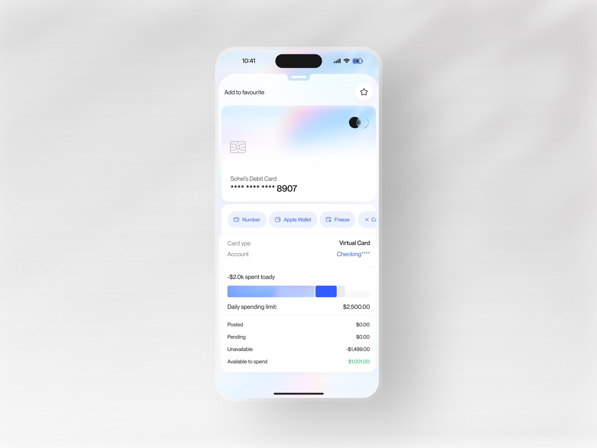Track - Modern Fintech Mobile App UI Image 1