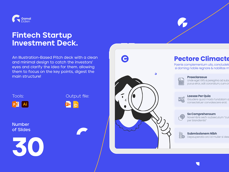 Fintech Startup Investment Pitch Deck | Presentation