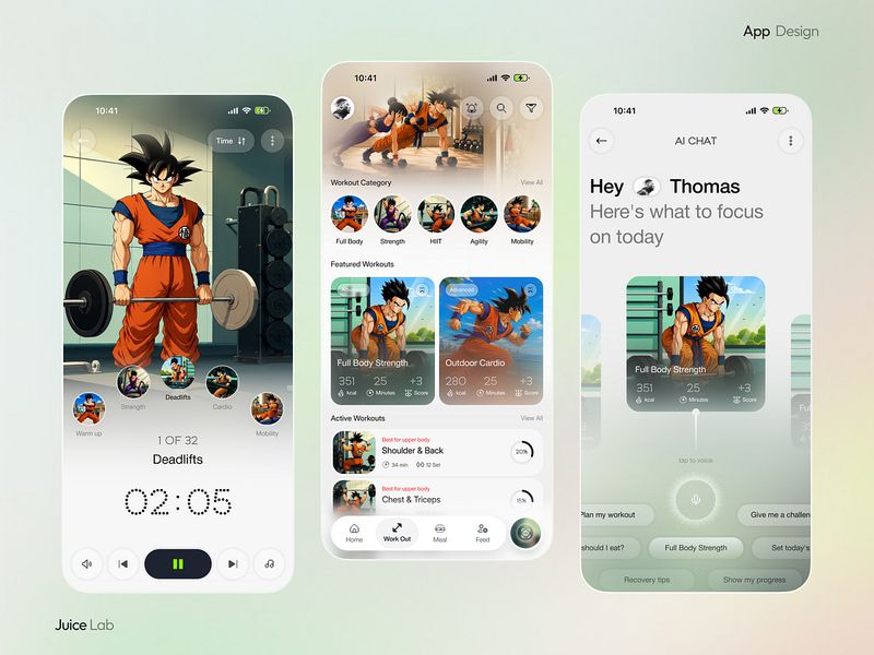 Anime Fitness Workout App