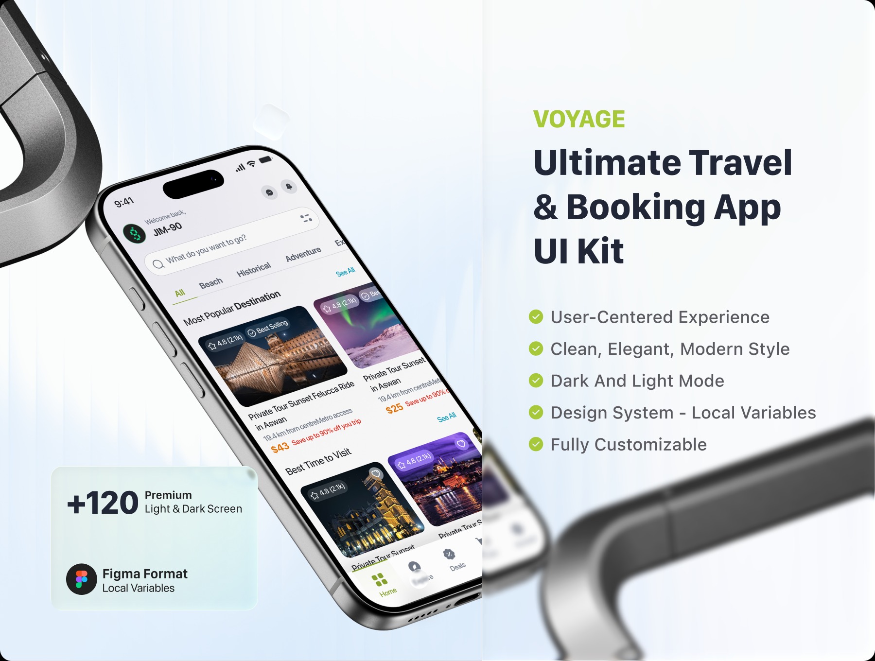 Voyage - Ultimate Travel & Booking App UI Kit Image 0