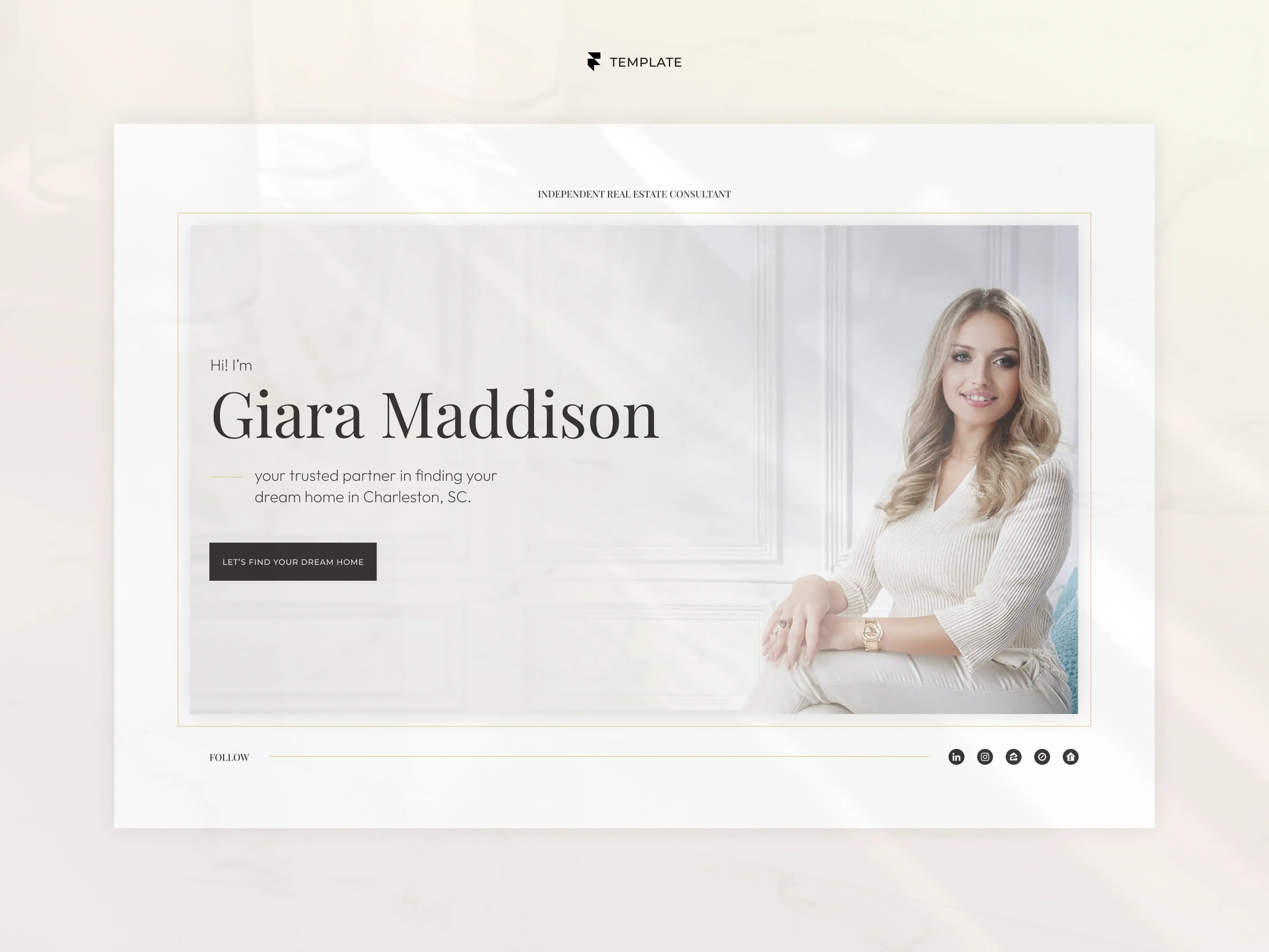 Giara - Luxury Real Estate Website Framer Template