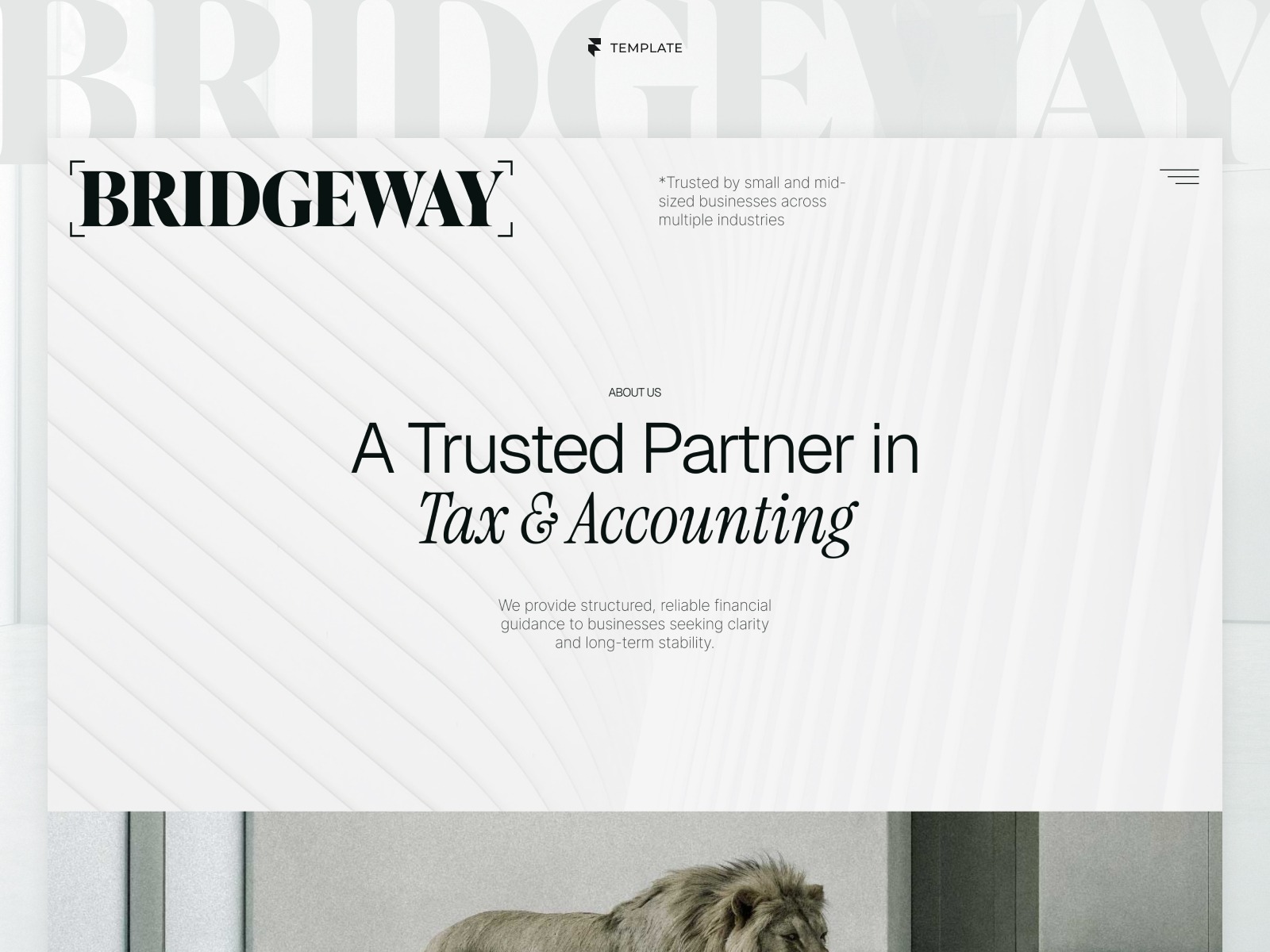 Bridgeway – Tax, Accounting & Advisory Services Template Image 0
