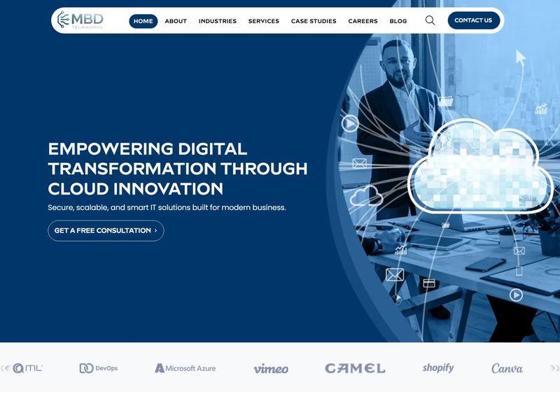 Digital Transformation IT Company Website Design