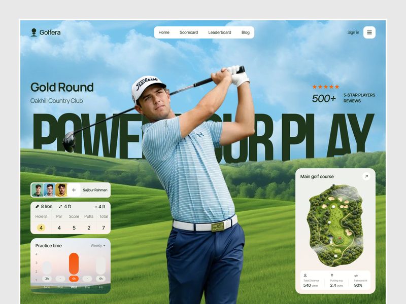 Golfera - Golf Club Website