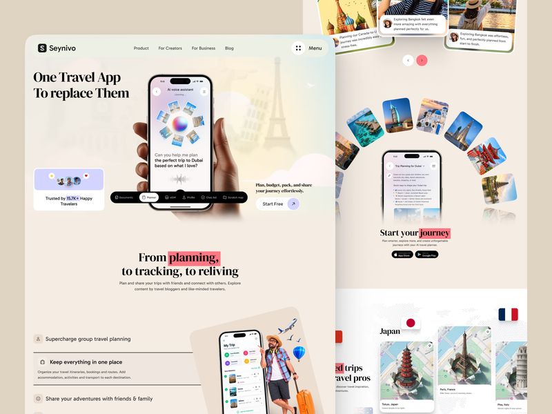 AI Powered Travel Assistant – Trip Planner website
