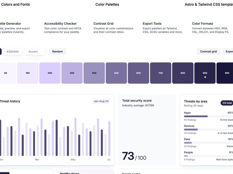 Color Palette Generator - Colors & Fonts