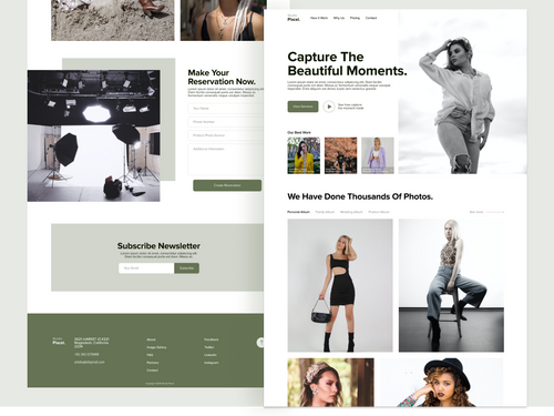 Studio Photography Landing Page by Sajid Ali