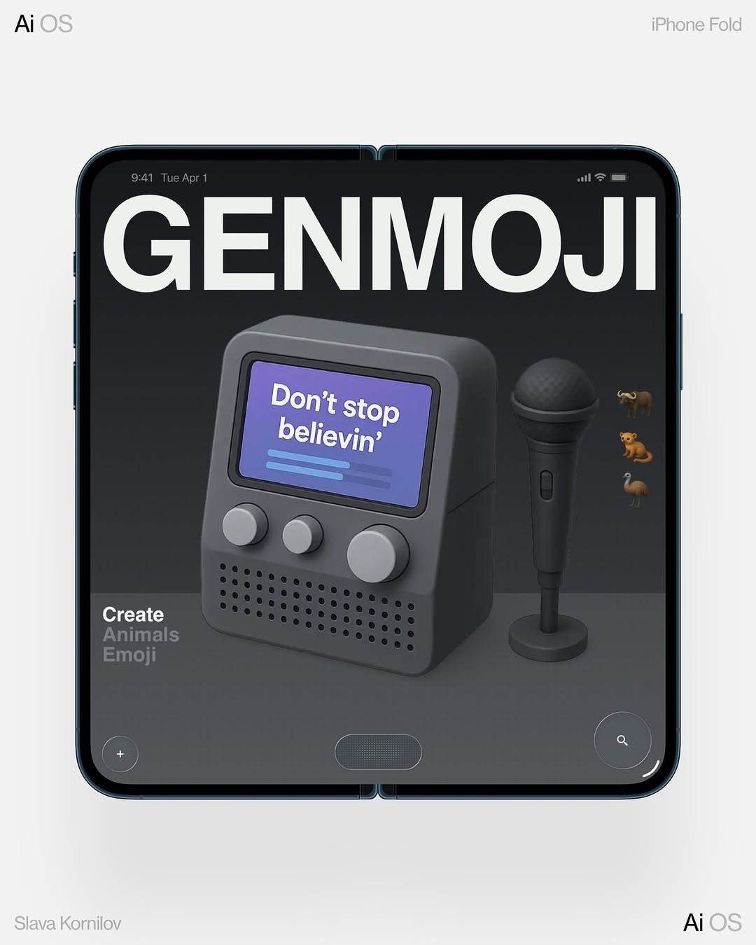 Genmoji for iPhone Fold (ultra) Image 2