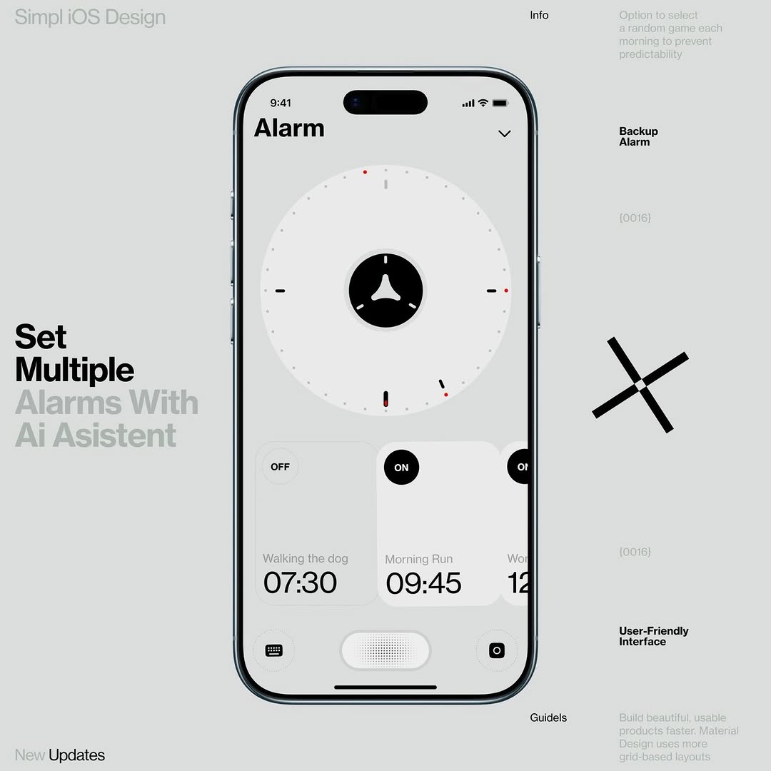AI Create Alarm Application 
Vibe Coding App Builder Image 0