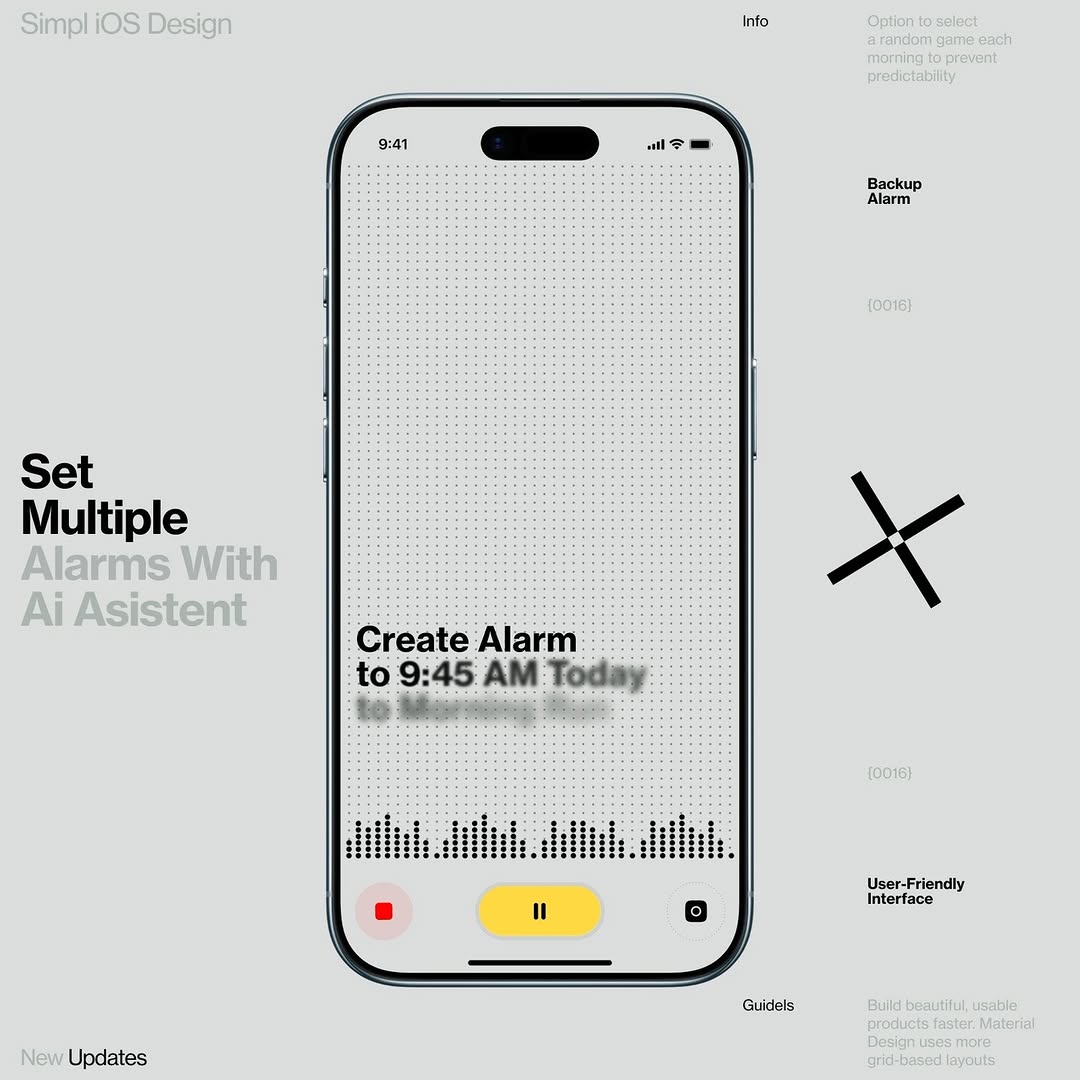 AI Create Alarm Application 
Vibe Coding App Builder Image 2
