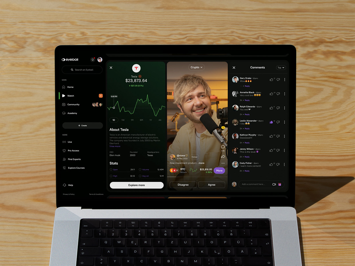 Eyeball. The New App for the Financial Community Image 7