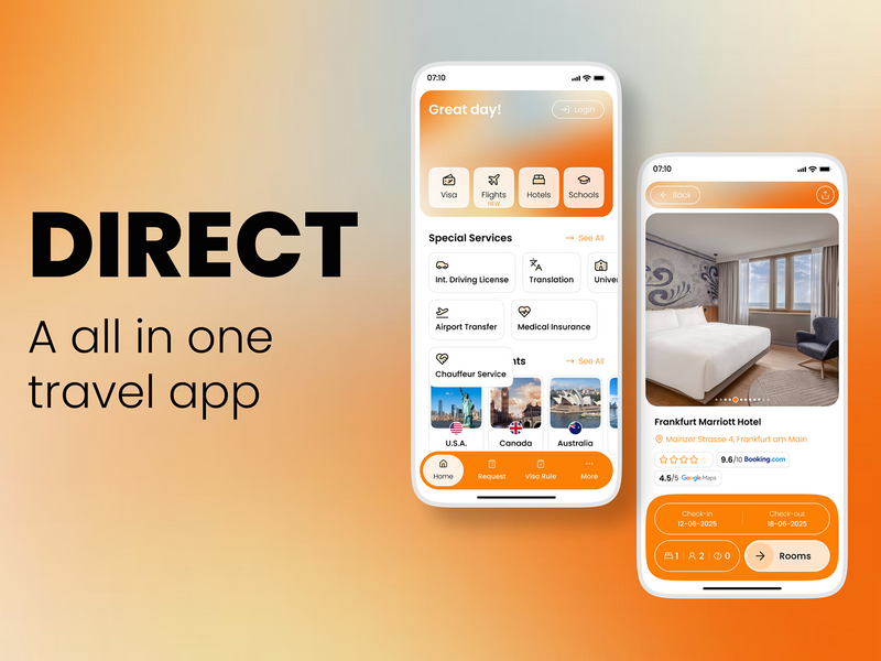Direct_ A all in one Travel App