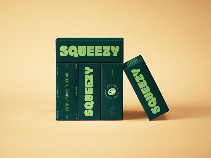 Squeezy - Concept art project, branding & packaging design