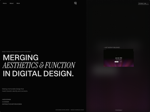 Enzzzo Farias |  Web Designer & Developer