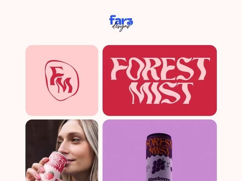 Some fun, bold, and sophisticated brand designs that I've created. Let me know which one is your favorite.