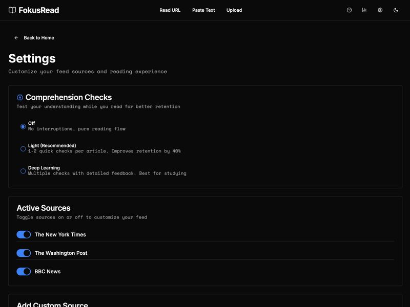FokusRead — Read Faster Without Losing Meaning