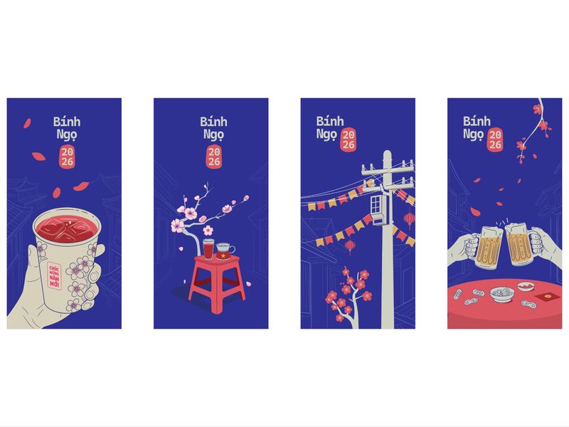 Whispers of Tết in Hanoi – Red Envelope Design