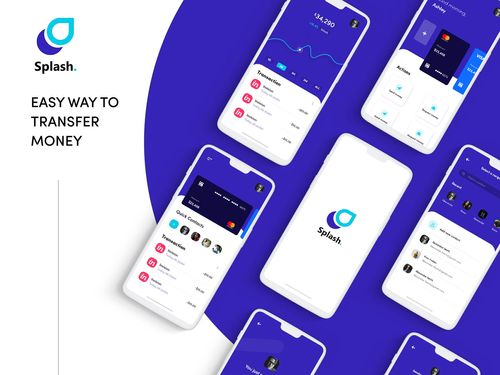 Splash. – transfer money app &amp; UI Kit on Behance