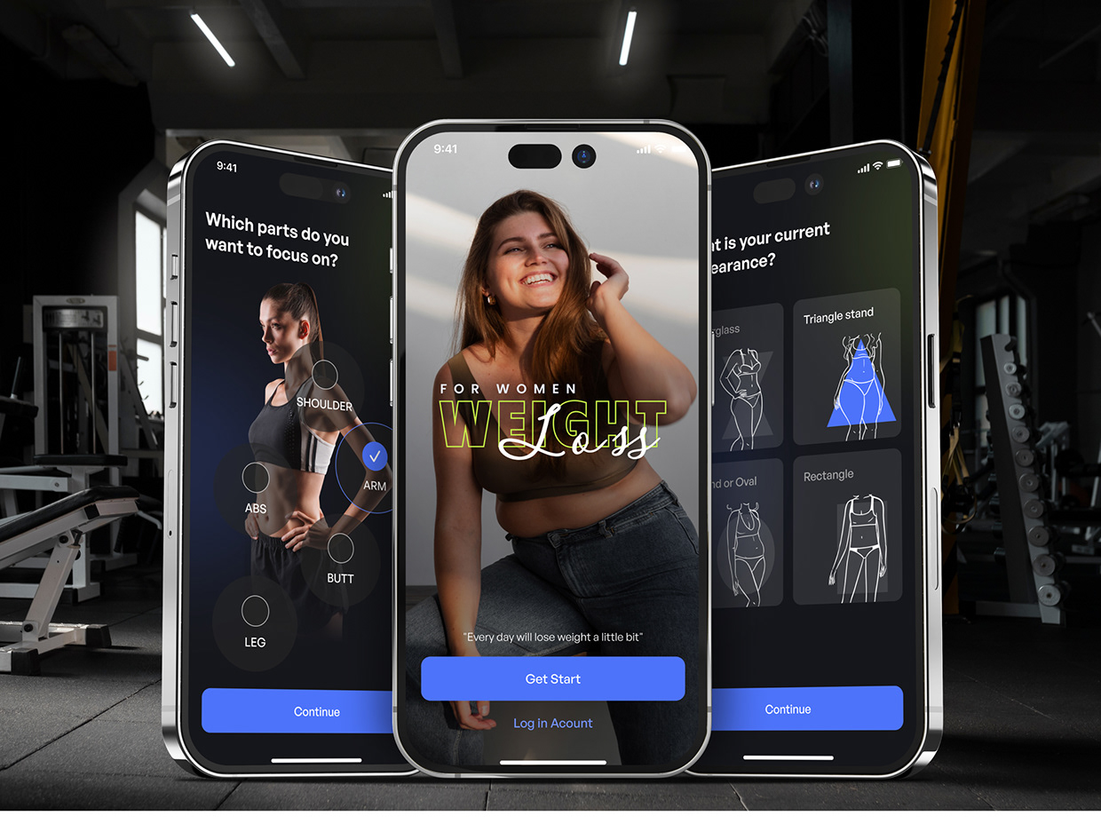 Weight Lose for Women I UI UX DESIGN Image 1