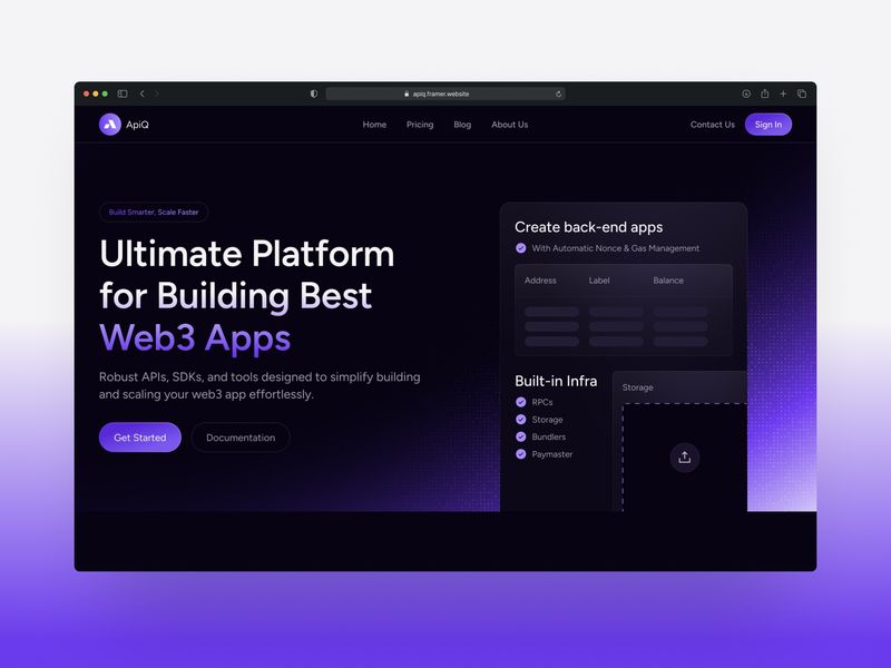 APIQ — Web3 Blockchain Template