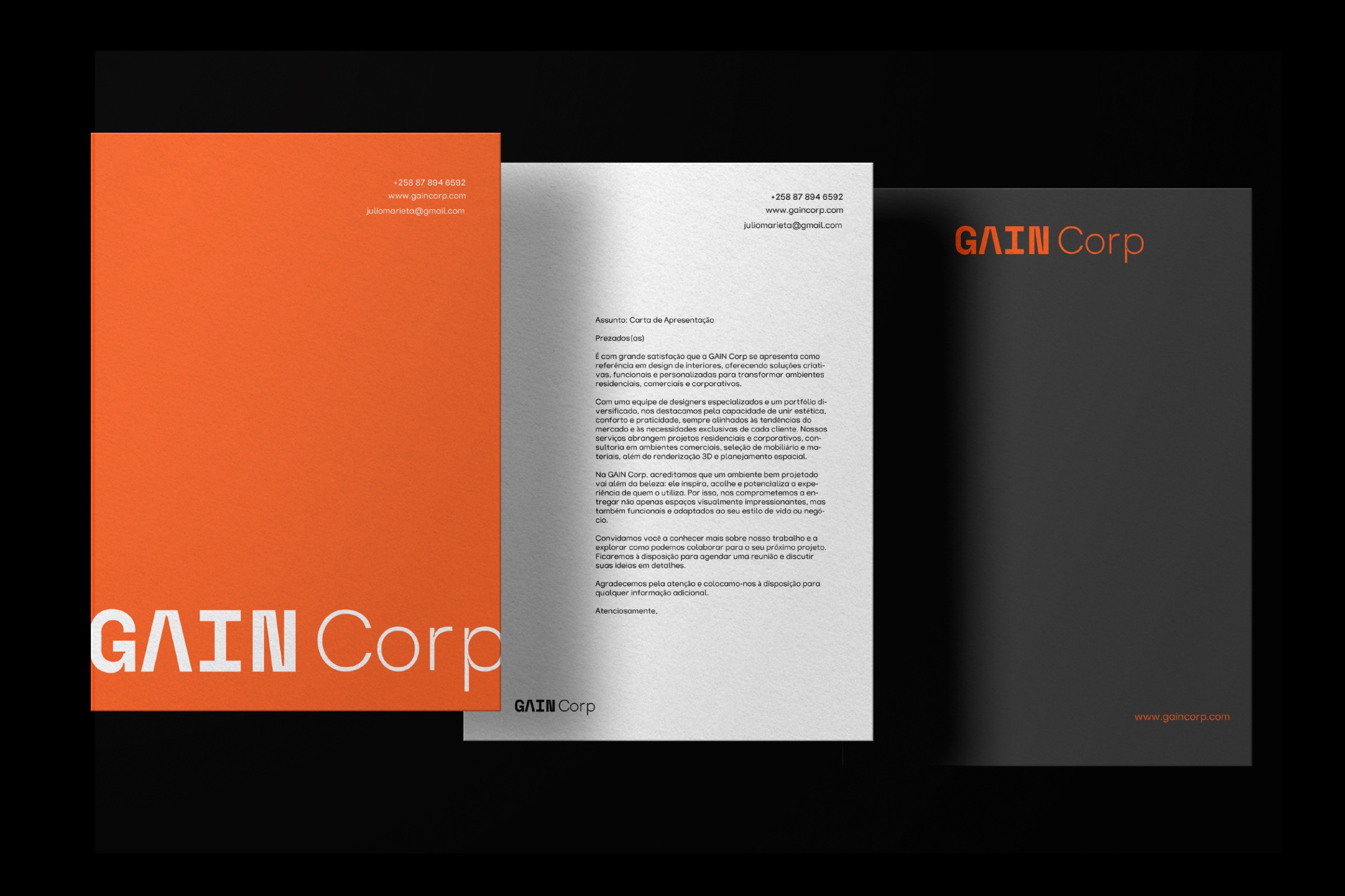 Visual Identity created for Gain Corp Image 6