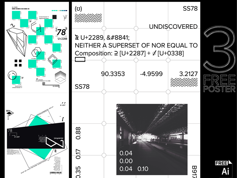 3 Free A3 Posters – Experimental Geometry Series