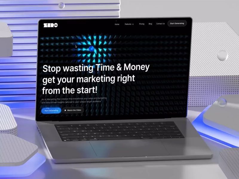 Zeroin — AI Platform Website Redesign