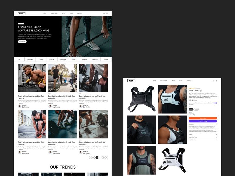 MVRK - Shopify E-commerce Template Redesign