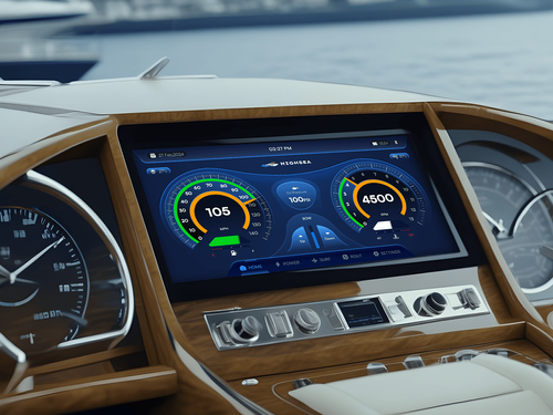 Yacht HMI Dashboard Design - HIGHSEA