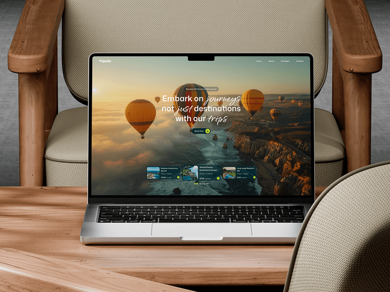 Tripelio — Travel Agency Website Design