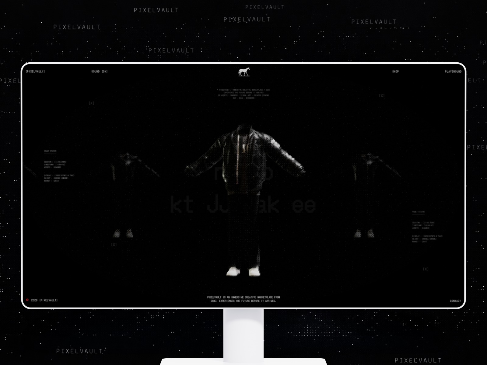 PIXELVAULT – An Immersive Creative Marketplace from 2047 Image 5