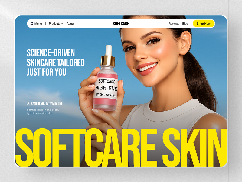 Skincare E-commerce Website Design