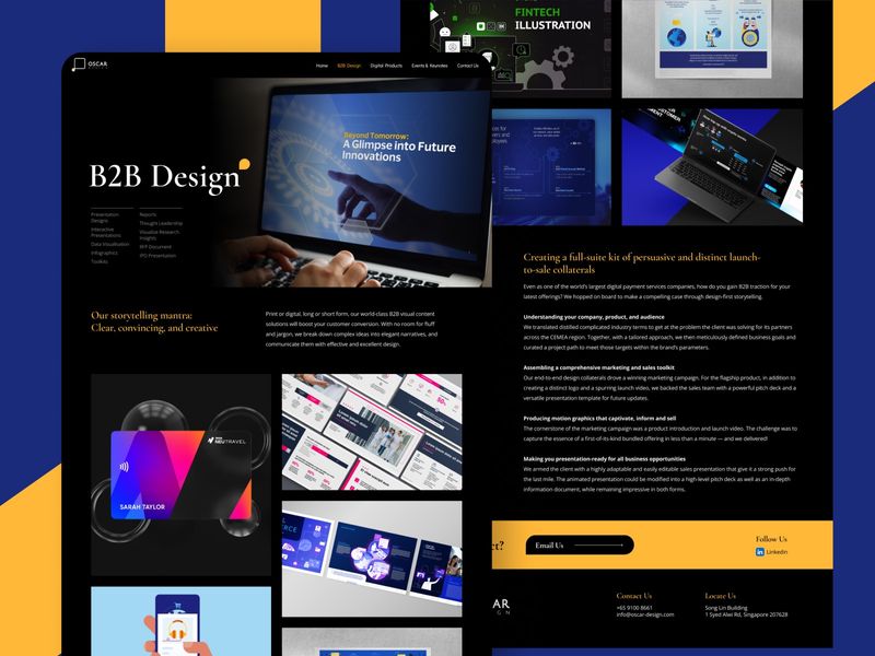 Oscar Design – Premium B2B Corporate Agency Website