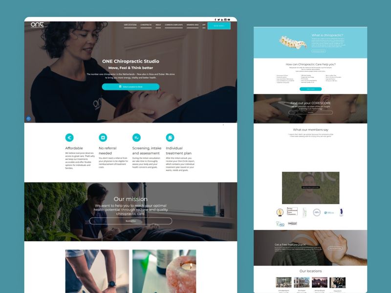 ONE Chiropractic — Health & Wellness Website Design