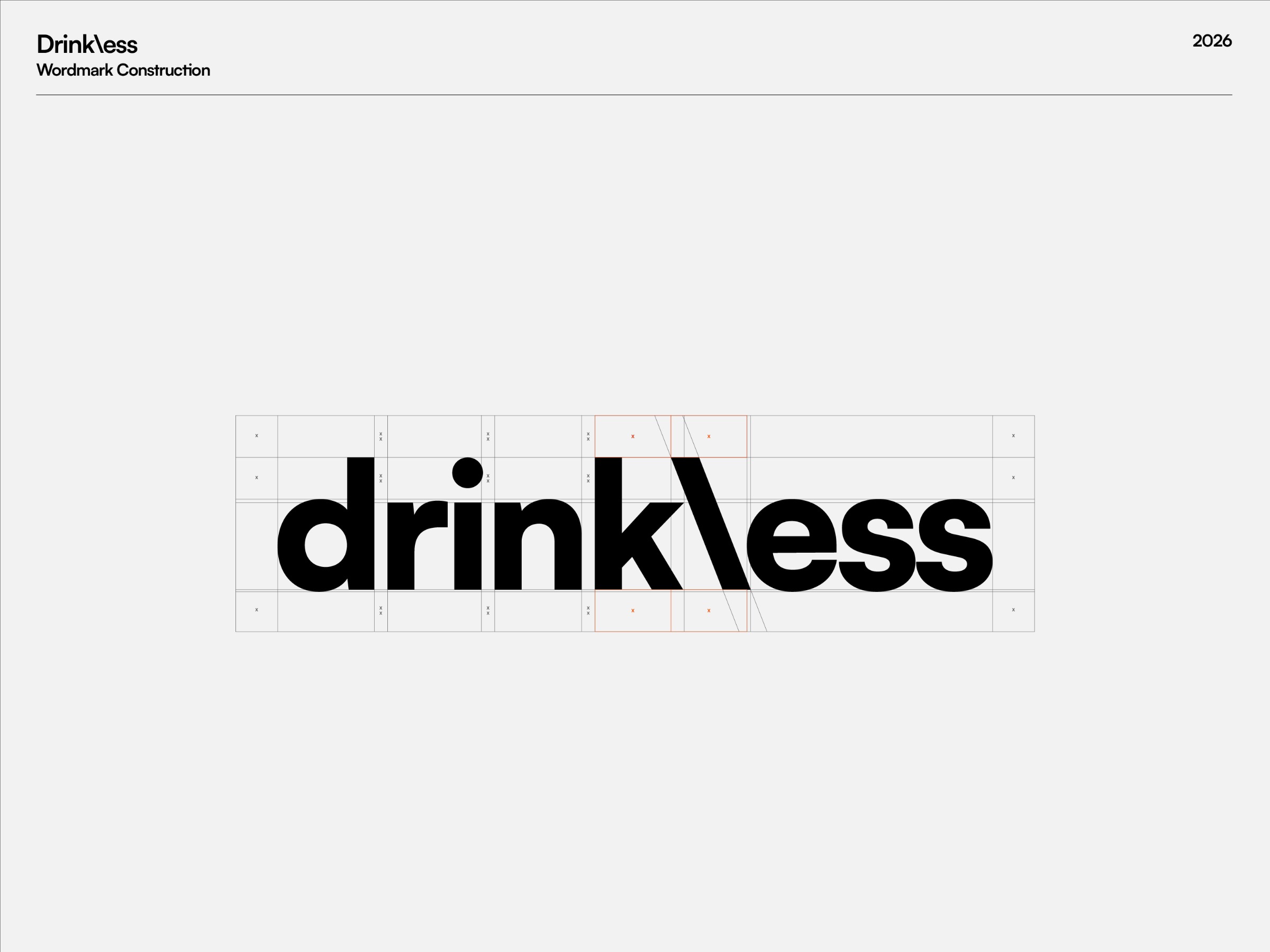 Drinkless — Logo Construction & Grid