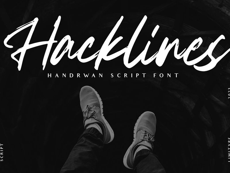 Hacklines - Handrawn Script Font