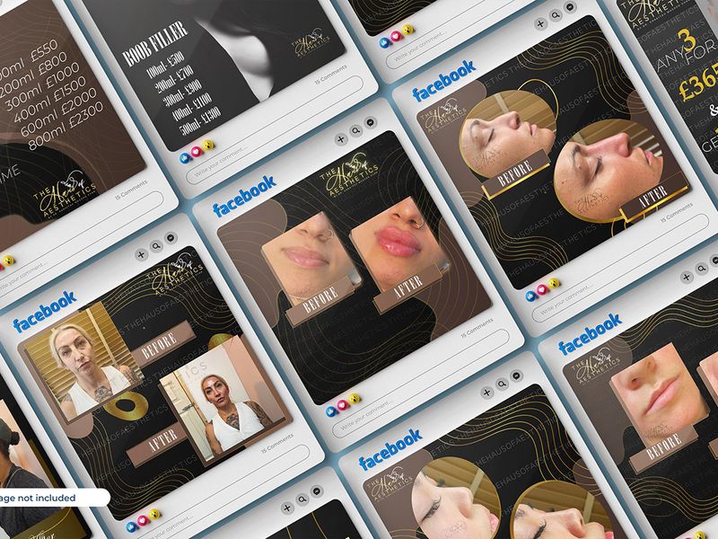 Social media handling and creation for an aesthetician