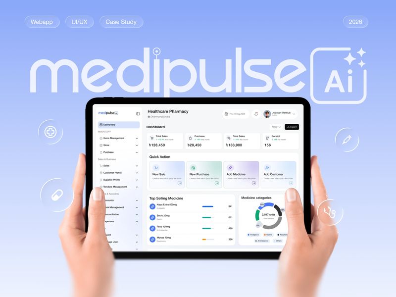 MediPulse AI - Pharmacy Management System (UIUX)