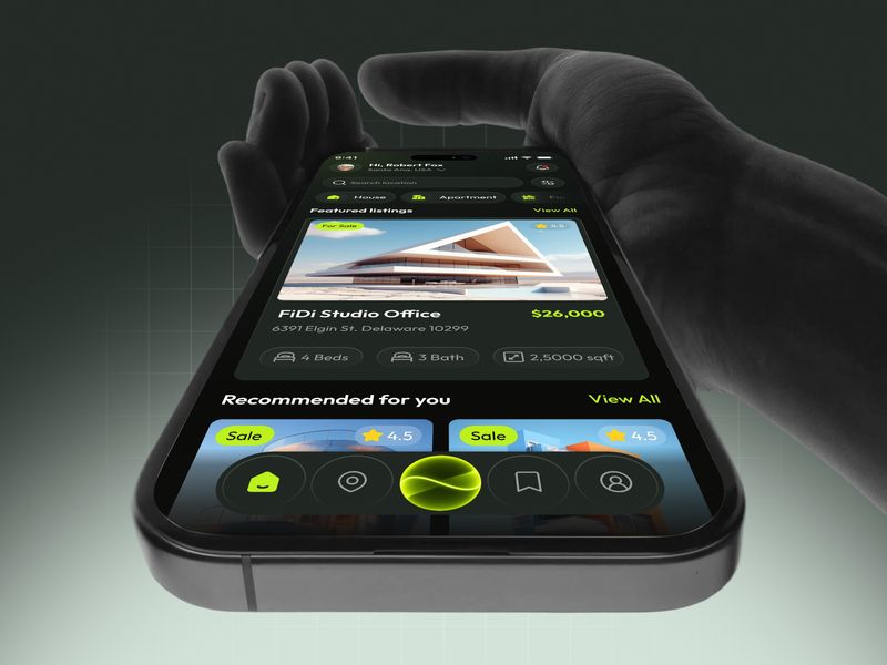 Real Estate Mobile App UI – Property Finder