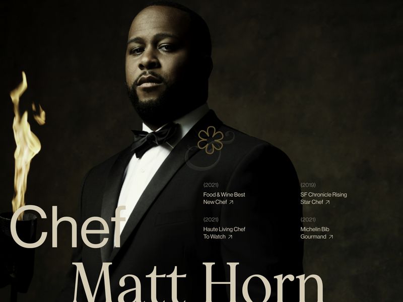 A pitch deck and brand identity evolution for award-winning chef Matt Horn.