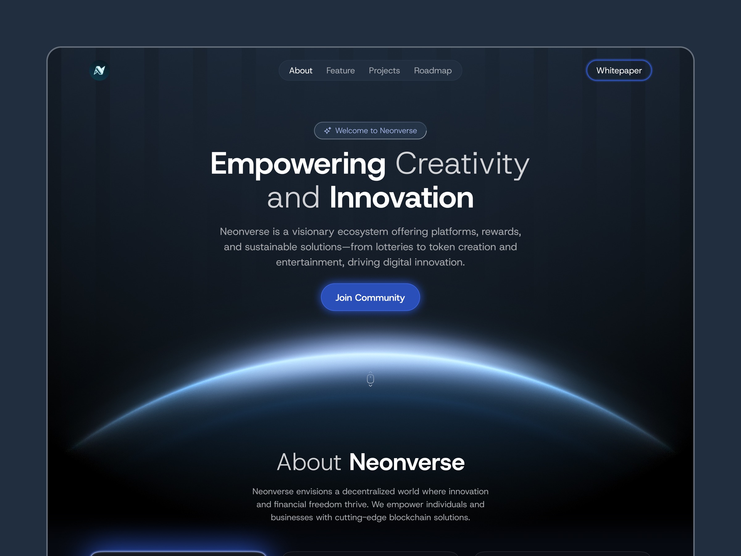 Next-Gen Web3 Landing Page