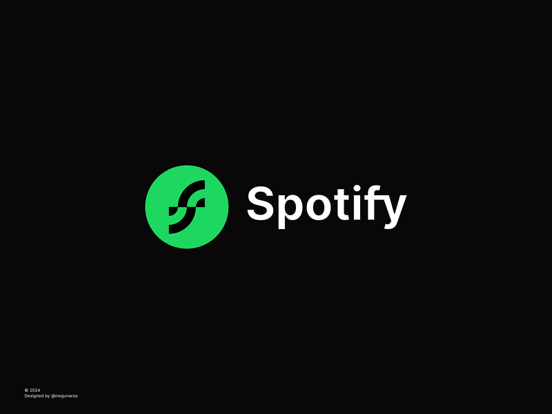 Spotify logo redesign by N.W. Gunarsa