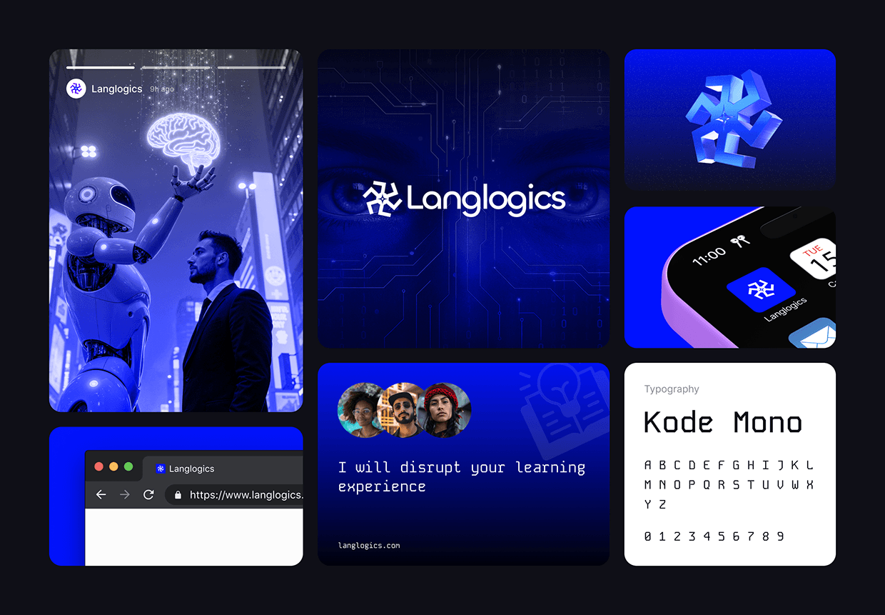 AI Advisory | Langlogics Logo & Branding Image 8
