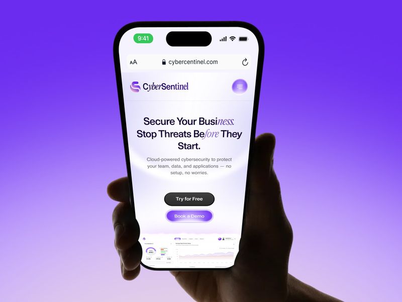CyberSentinel - Website Responsive