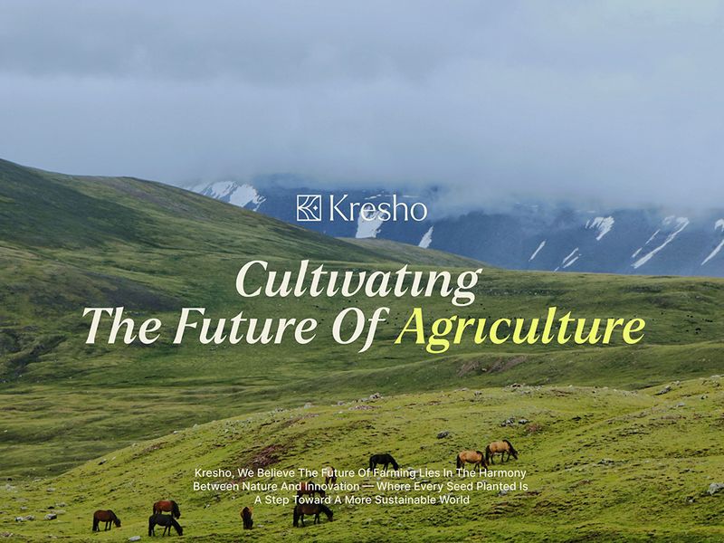 Kresho | Agriculture Brand Identity & UI/UX