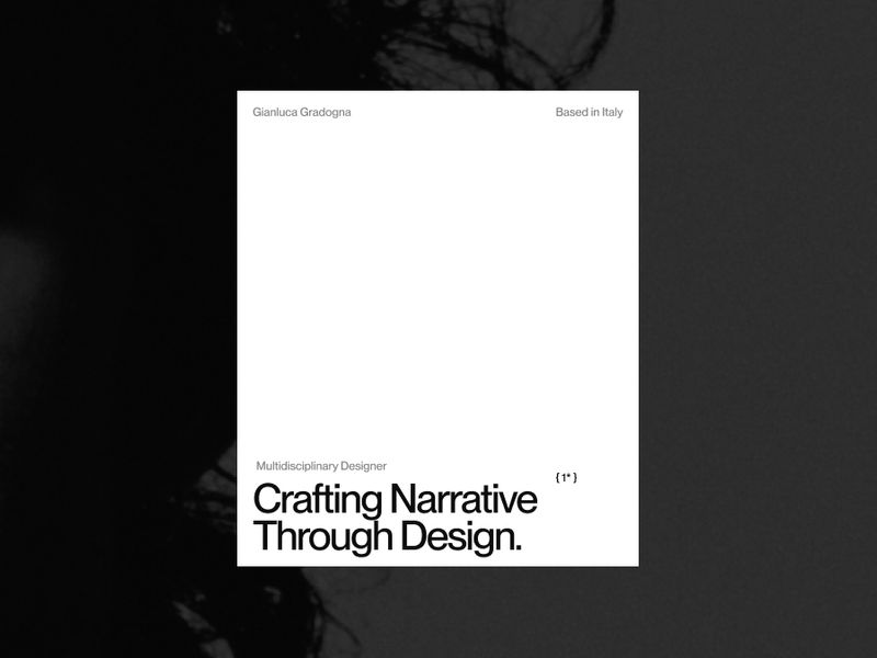 Gianluca Gradogna — Multidisciplinary Designer